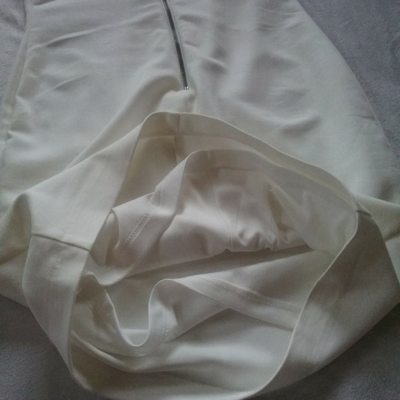 ZARA White Mini Dress With Rhinestone Like Detail - Picture 8 of 13